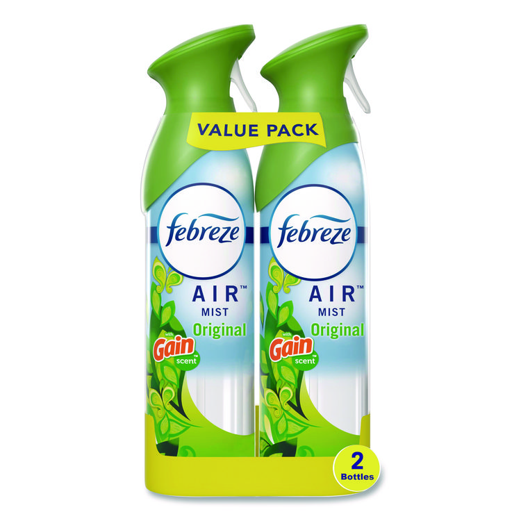 Febreze AIR, Gain Original, 8.8 oz Aerosol Spray, 2/Pack, 3 Packs/Carton (PGC17346)