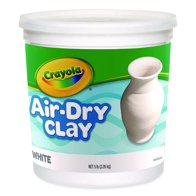Crayola Air-Dry Clay, White, 5 lbs (CYO575055)