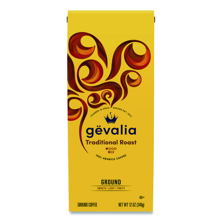 Gevalia Coffee, Traditional Roast, Ground, 12 oz Bag (GEVGEN04351)