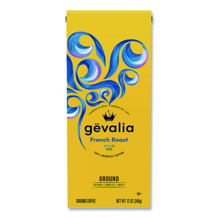 Gevalia Coffee, French Roast, Ground, 12 oz Bag (GEVGEN04352)