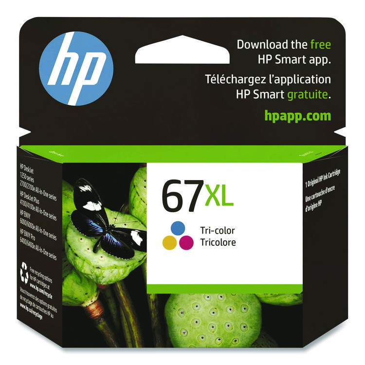 HP HP 67XL, (3YM58AN) High-Yield Tri-Color Original Ink Cartridge (HEW3YM58AN)