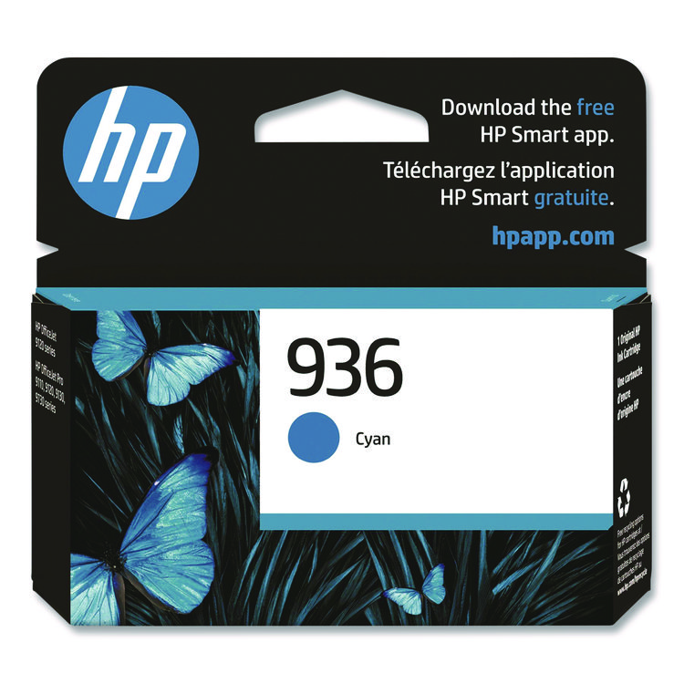 HP HP 936, (4S6U9LN) Cyan Original Ink Cartridge (HEW4S6U9LN)