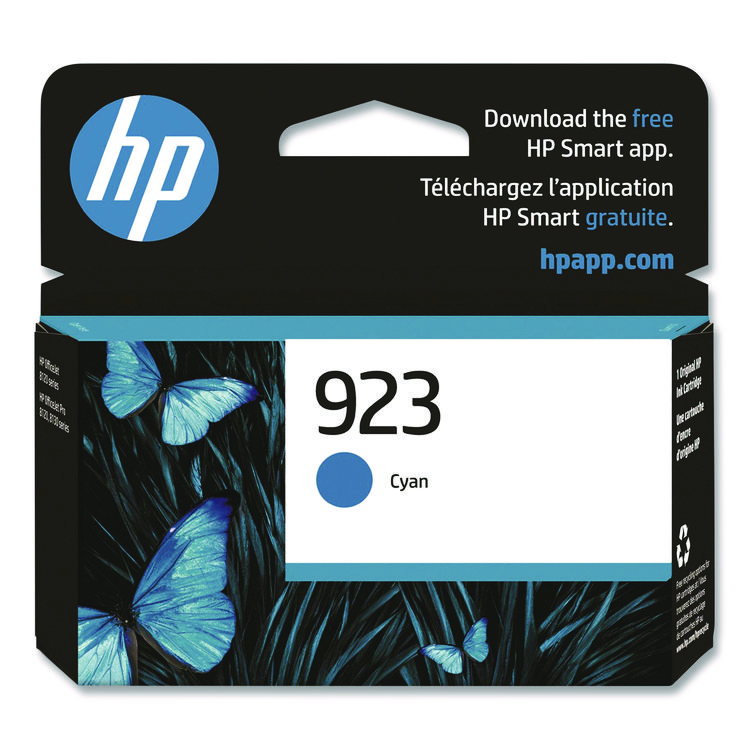 HP HP 923 (4K0T0LN) Cyan Original Ink Cartridge (HEW4K0T0LN)