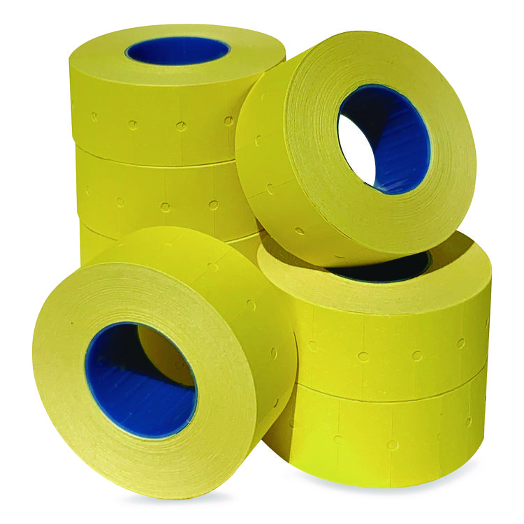 Garvey Punch-Hole Lavel, 0.83 x 0.47, Yellow, 1,000/Roll, 8 Rolls/Pack (GRV211231510)