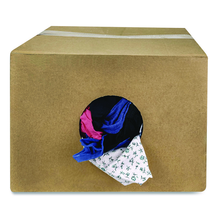 HOSPECO Reclaimed Colored Knits - T-Shirt/Polo, Assorted Sizes and Colors, 25 lb/Box (HOS13525)