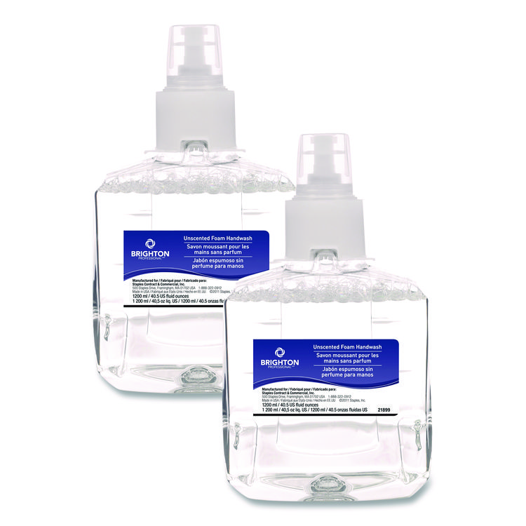Brighton Professional LTX-12 Hand Soap Refill, Unscented, 1,200 mL, 2/Carton (GOJ375455)