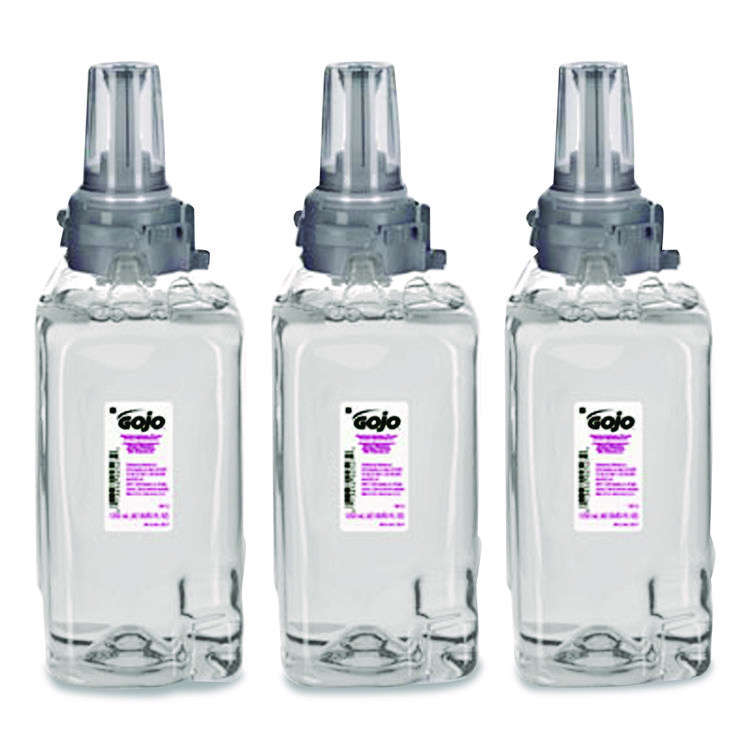 Brighton Professional Antibacterial Foaming Hand Soap Refill for ADX-12 Dispensers, Plum Scent, 1,250 mL, 3/Carton (GOJBPR50957)