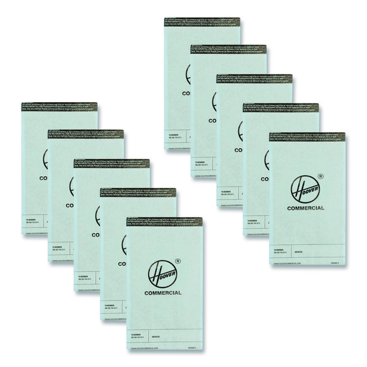 Hoover Commercial Disposable Vacuum Bags, Standard, 10/Pack (HVR24414060)