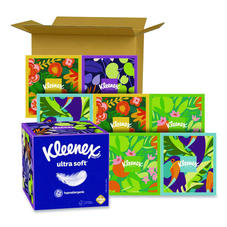 Kleenex Ultra Soft Facial Tissue, 3-Ply, White, 65 Sheets/Box, 27 Boxes/Carton (KCC4995925824)