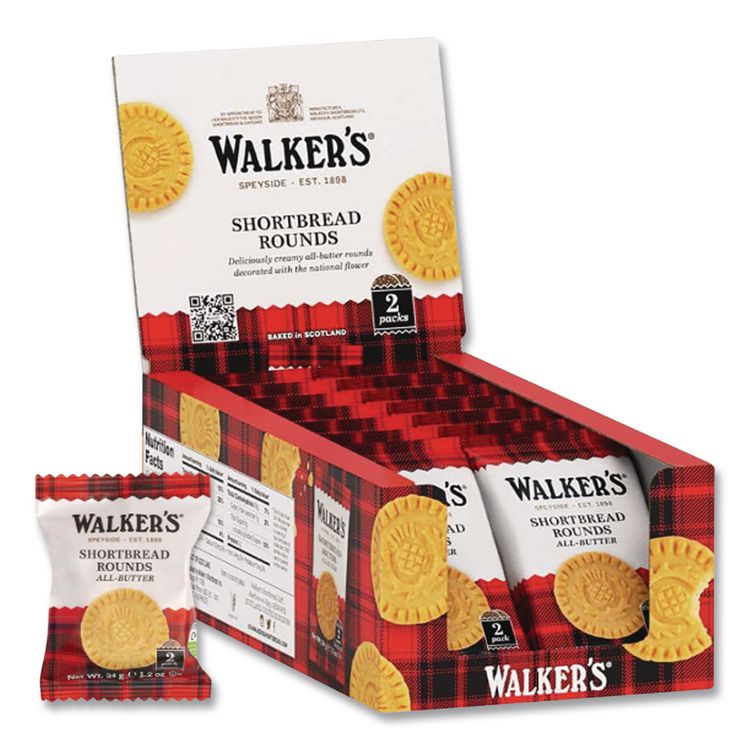 Walkers Shortbread Highlanders, 1.4 oz, 18/Box (LAYWKR01176)