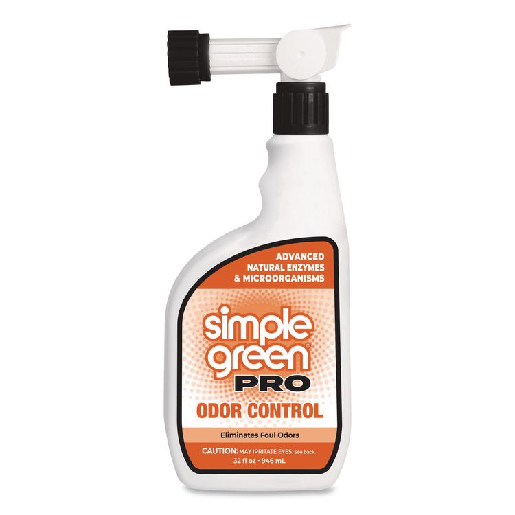 Simple Green Pro Odor Control, Herbal, 32 oz Hose-End Spray Bottle, 6/Carton (SMP0705032)