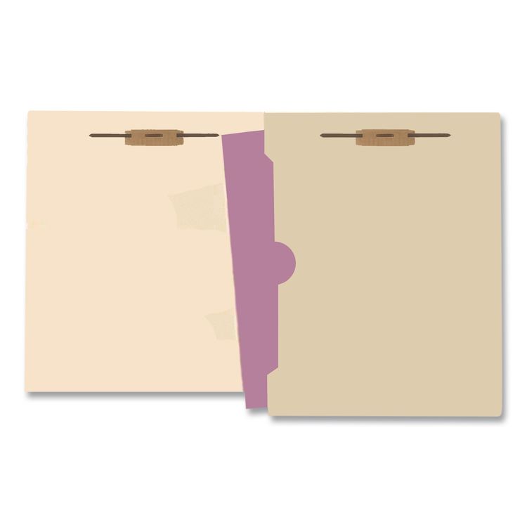 Medical Arts Press Full Pocket End Tab Fastener Folders, 0.75" Expansion, 2 Fasteners, Letter Size, Manila Exterior, 50/Box (MAQ50661)