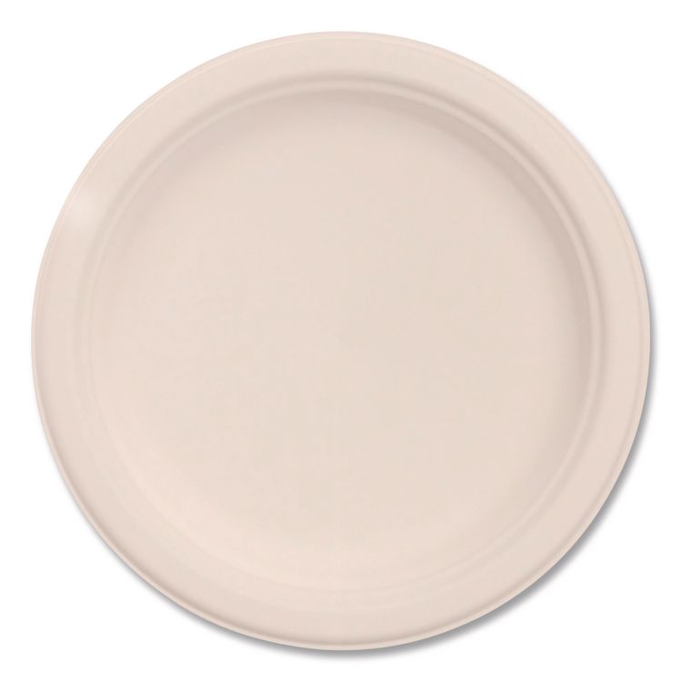 Dart Compostable Molded Fiber Dinnerware, ProPlanet Seal, Plate, 6" dia, Natural, 1,000/Carton (DCC6FBRP1)