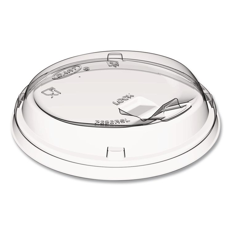 Dart Prima Strawless Plastic Lids, Fits 12 oz to 26 oz Cold Cups, Clear, 100/Sleeve, 10 Sleeves/Carton (DCCP626RSL)