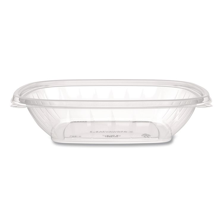 Square Square Plastic Bowls, 32 oz, 5 x 5 x 1.49, Clear, Plastic, 63 Bowls/Sleeve, 4 Sleeves/Carton (DCCC32SB)