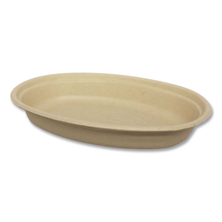 World Centric Fiber Bowls, Burrito Bowl, 32 oz, 9.7 x 5.3 x 1.6, Natural, Paper, 300/Carton (WORBOSCUBBLFP)