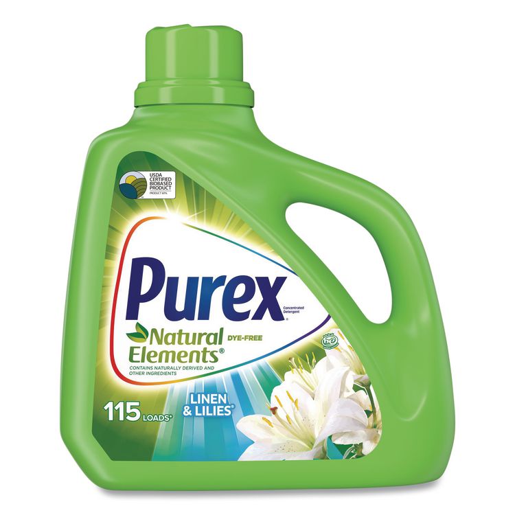Purex Ultra Natural Elements HE Liquid Detergent, Linen and Lilies, 150 oz Bottle (DIA01134EA)