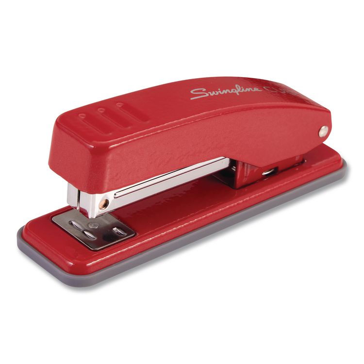 Swingline Cub Compact Metal Staplers, 20 Sheet Capacity, Rio Red (SWI1070)