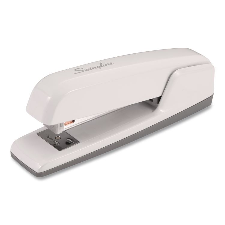Swingline 747 Business Full Strip Desk Stapler, 30 Sheet Capacity, Arctic White (SWI74738)
