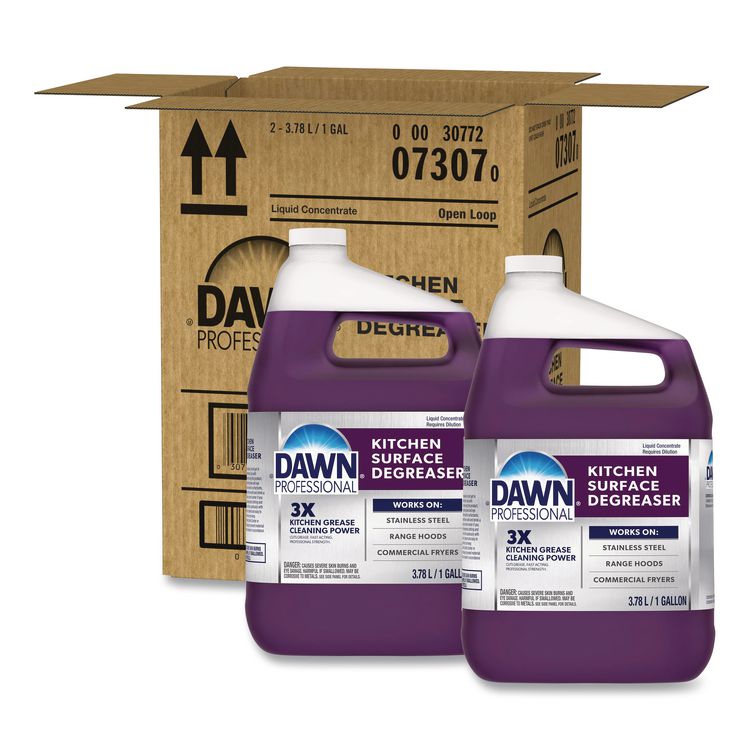 Dawn Professional Multi-Surface Heavy Duty Degreaser, Fresh Scent, 1 gal Bottle, 2/Carton (PGC07307)