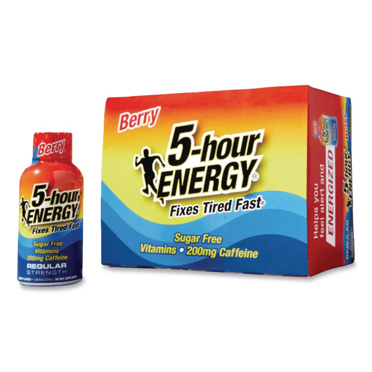 5-hour ENERGY Energy Drink, Berry, 1.93oz Bottle, 12/Pack (AVTSN500181)