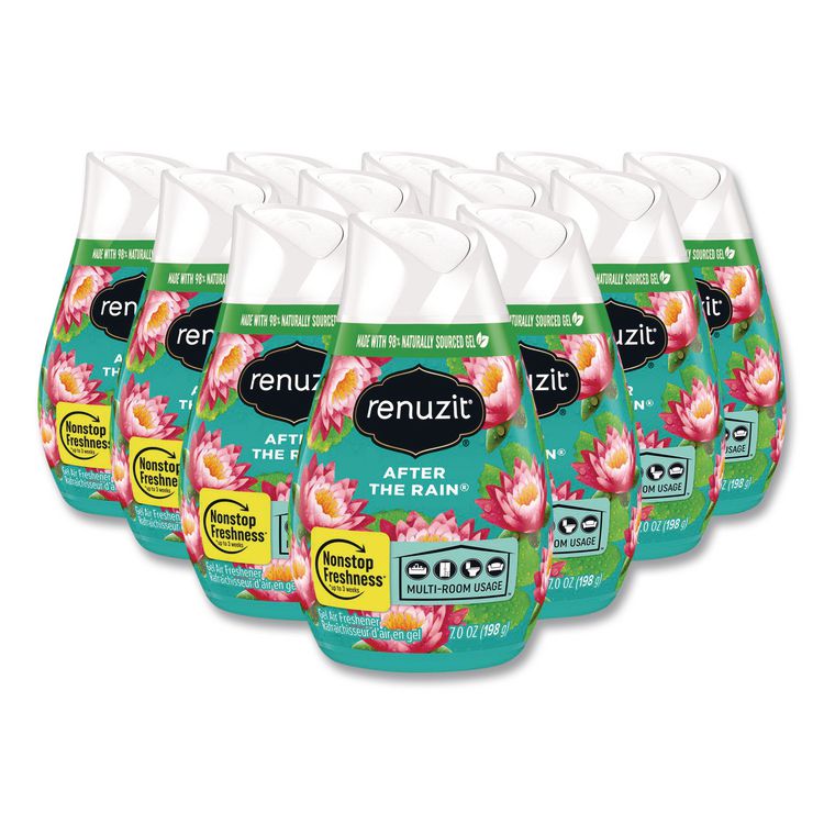 Renuzit Adjustables Air Freshener, After the Rain Scent, 7 oz Solid, 12/Carton (AMY43100CT)