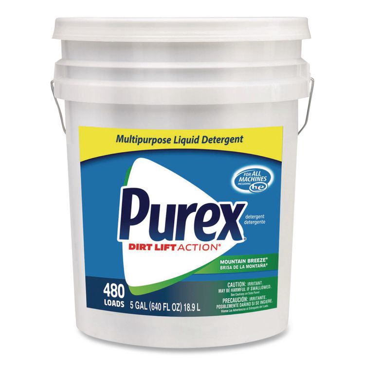 Purex Liquid Laundry Detergent, Mountain Breeze, 5 gal Pail (DIA06354)