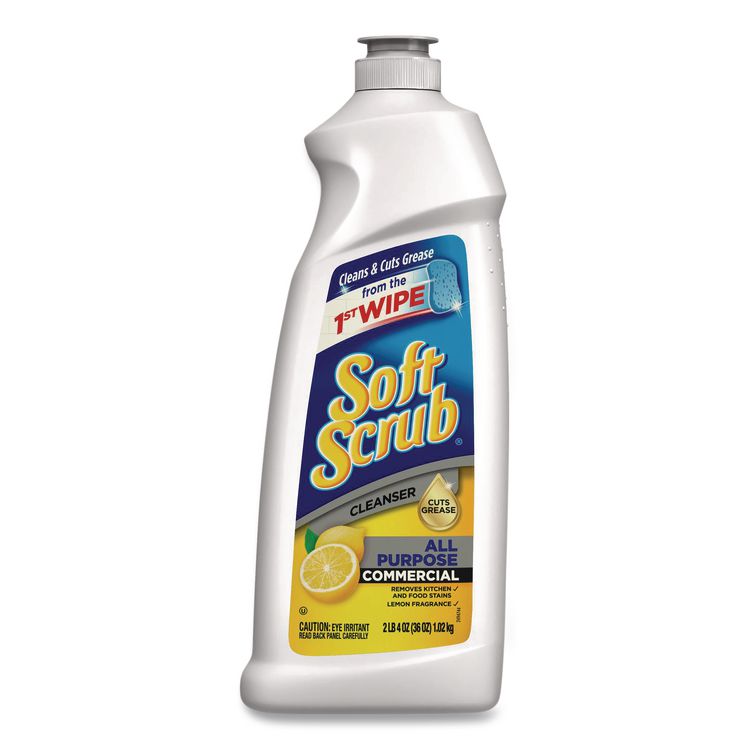 Soft Scrub All Purpose Cleanser, Lemon Scent, 36 oz Bottle (DIA15020EA)
