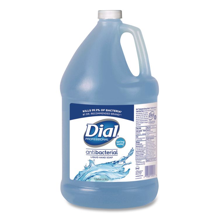 Dial Professional Antibacterial Liquid Hand Soap, Spring Water Scent, 1 gal (DIA15926EA)
