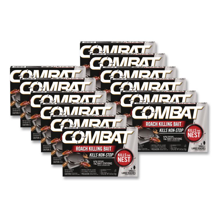 Combat Roach Bait Insecticide, 0.42 oz, 12/Pack, 10 Packs/Carton (DIA05701)