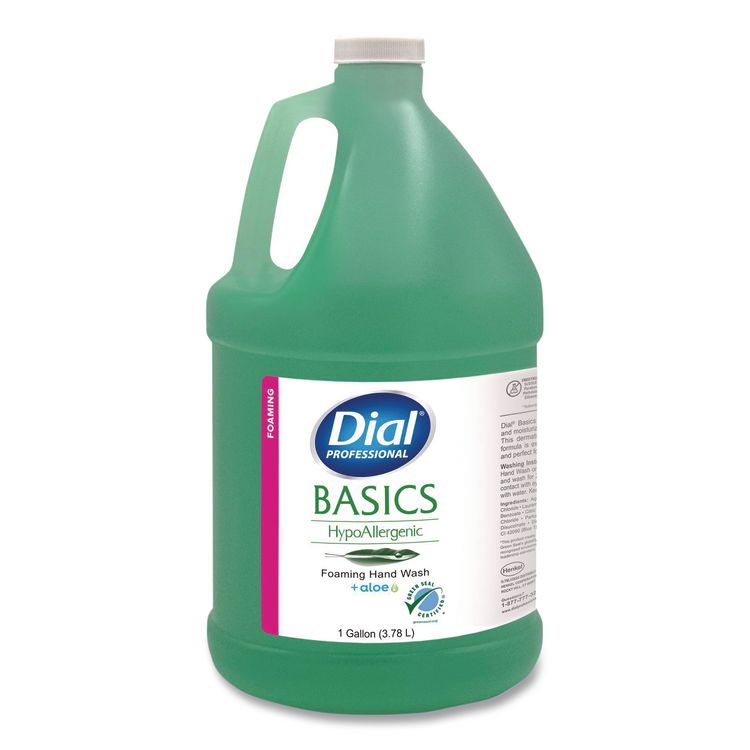 Dial Professional Basics Foaming Hand Wash, Unscented, 1 gal Refill Bottle (DIA1700035438)