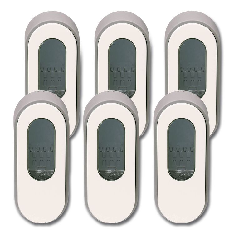 Dial Professional Versa Dispenser for Cartridge Refills, 15 oz, 3.75" x 3.38" x 8.75, Light Gray/White, 6/Carton (DIA34037)