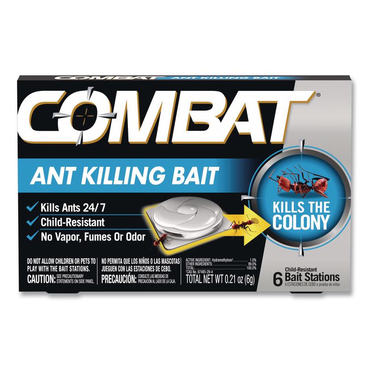 Combat Combat Ant Killing System, Child-Resistant, Kills Queen and Colony, 6/Box (DIA45901)