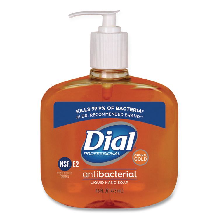 Dial Professional Gold Antibacterial Liquid Hand Soap, 16 oz (DIA80790EA)