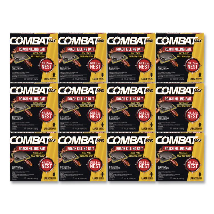 Combat Roach Bait Insecticide, 0.49 oz Bait, 8/Pack, 12 Packs/Carton (DIA51913)