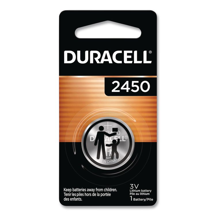 Duracell Lithium Coin Batteries, 2450, 36/Carton (DURDL2450BPK)