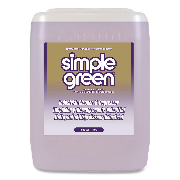 Simple Green Industrial Cleaner and Degreaser, Lavender Scent, 5 gal Pail (SMP1600005)