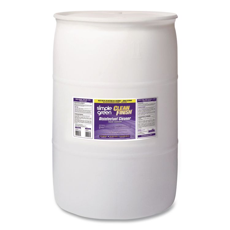 Simple Green Clean Finish Disinfectant Cleaner, Herbal Scent, 55 gal Drum (SMP2800055)