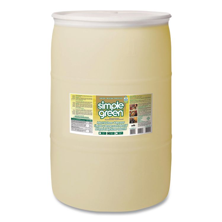 Simple Green Industrial Cleaner and Degreaser, Lemon Scent, 55 gal Drum (SMP3014055)