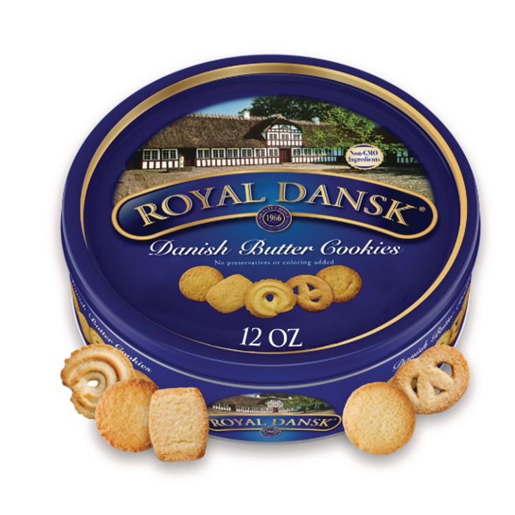 Royal Dansk Cookies, Danish Butter, 12 oz Tin (OFX53005)