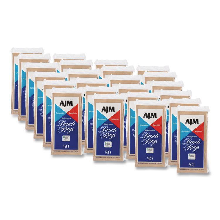 General Standard Paper Lunch Bags, 5.13" x 3.13" x 10.38", Natural Kraft, 1,200/Carton (BAGLB24LAJ)