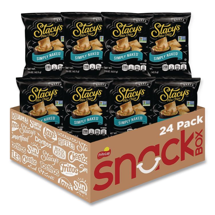 Stacy's Pita Chips, 1.5 oz Bag, Original, 24/Carton (LAY52546)