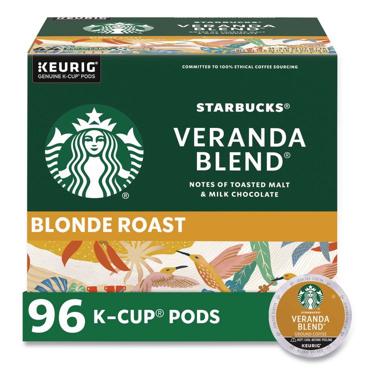 Starbucks Veranda Blend Coffee K-Cups, 24/Box, 4 Box/Carton (SBK011111159CT)