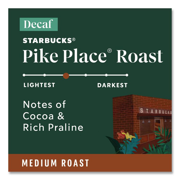 SBK011111161 - Starbucks Pike Place Decaf Coffee K-Cups Pack, 24/Box (SBK011111161) - Image 2