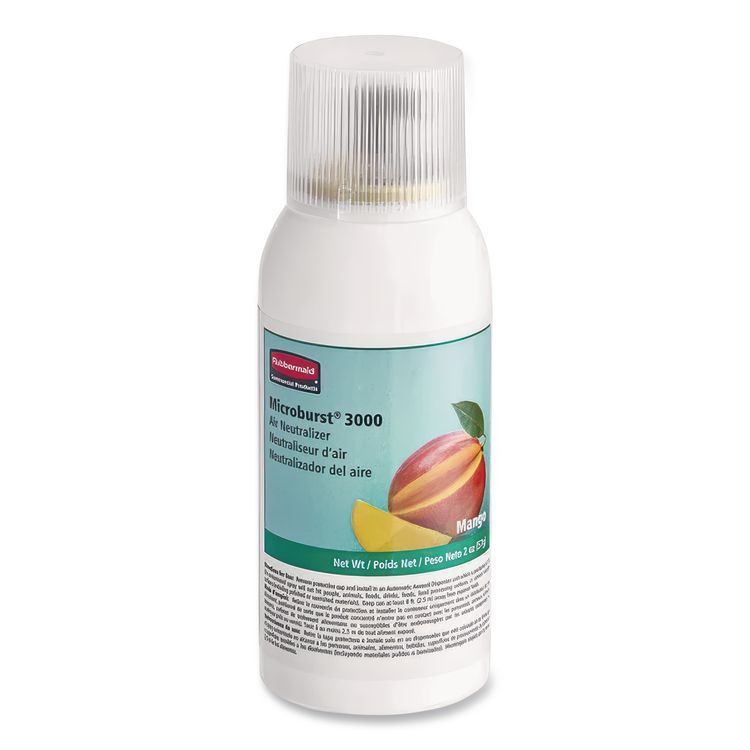 Rubbermaid Commercial Microburst 3000 Refill, Mango, 2 oz Aerosol Spray, 12/Carton (RCP401690)