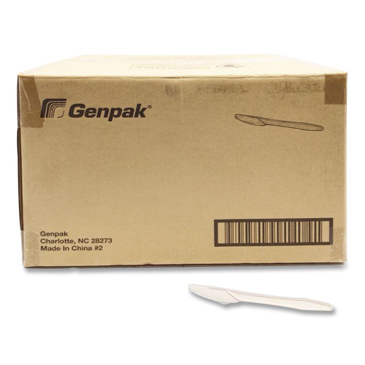 GEN-PAK CORP. Harvest Fiber Knife, Lightweight, Plastic, White, 1,000/Carton (GNPHSK01)