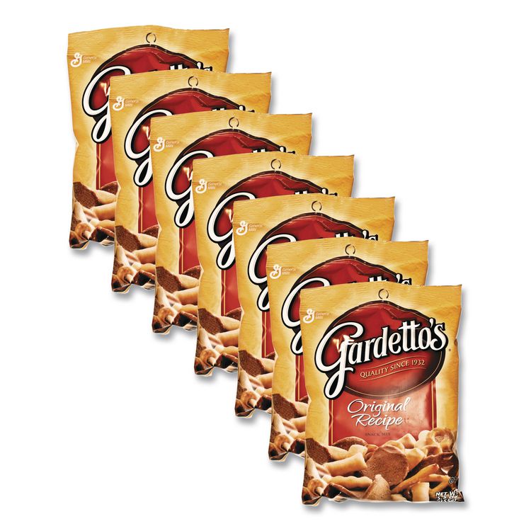 General Mills Gardetto's Snack Mix, Original Flavor, 5.5 oz Bag, 7/Box (AVTSN14868)