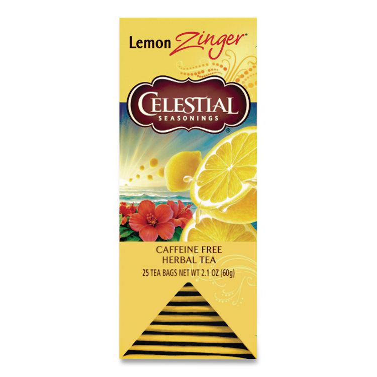Celestial Seasonings Tea, Herbal Lemon Zinger, 25/Box (CST031010)