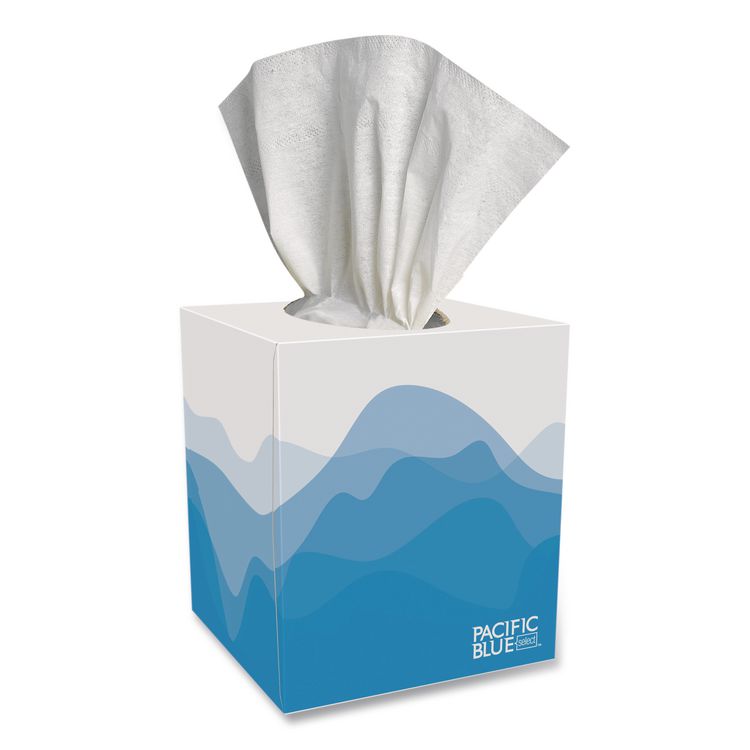 Georgia Pacific Professional Pacific Blue Select Cube Box Facial Tissue, 2-Ply, White, 100 Sheets/Box, 36 Boxes/Carton (GPC462)