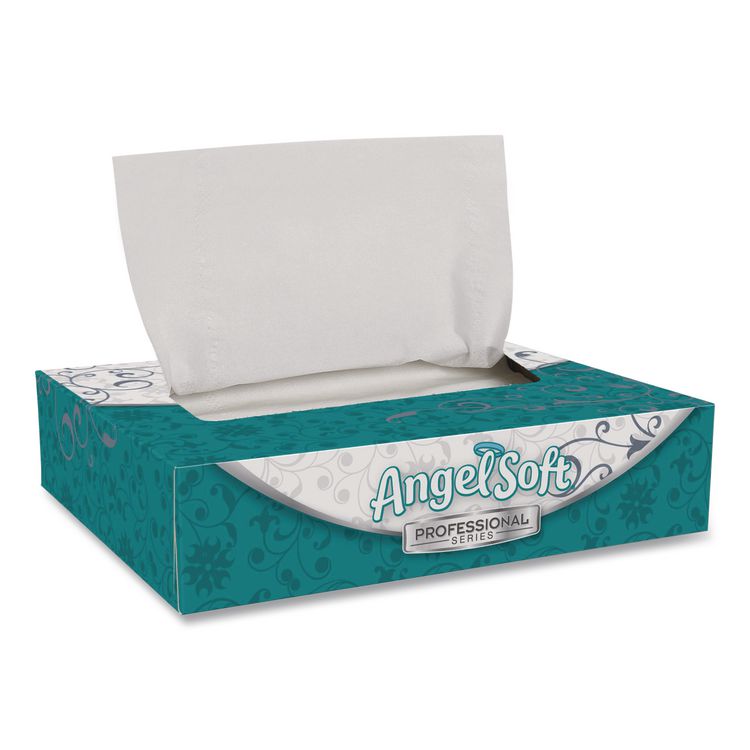 Georgia Pacific Professional Angel Soft ps Facial Tissue, 2-Ply, White, 50 Sheets/Box, 60 Boxes/Carton (GPC48550)